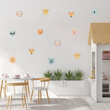 Animal Faces Wall Decals